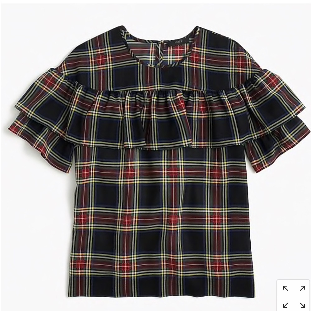 J.Crew Edie top in Stewart plaid